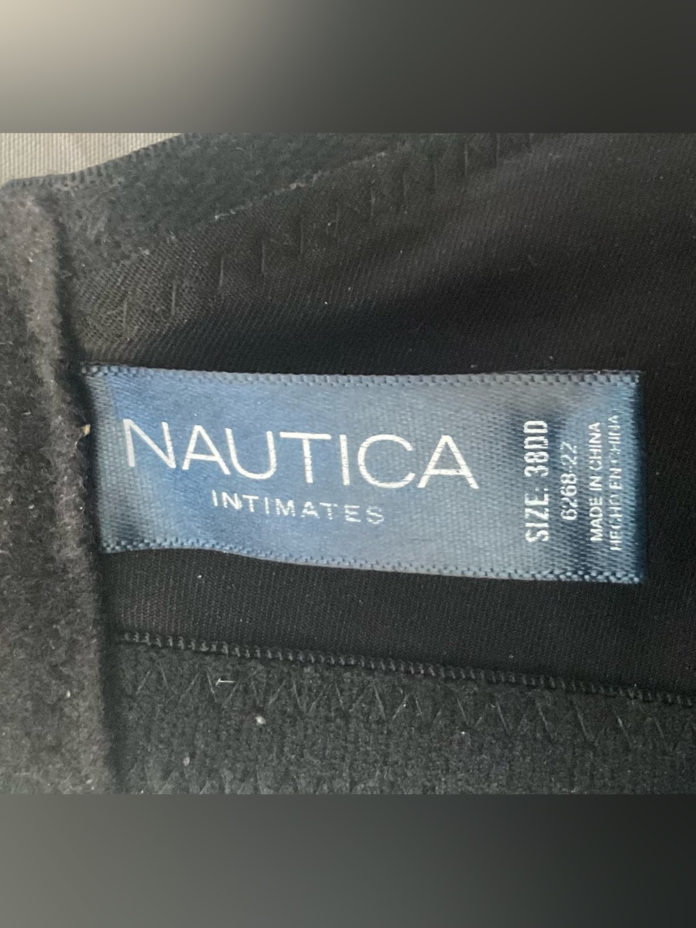 Nautica Black comfortable plus sized Bra